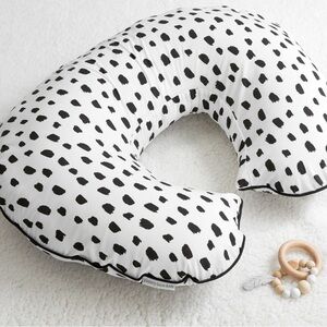 Boppi nursing pillow and pottery barn cover